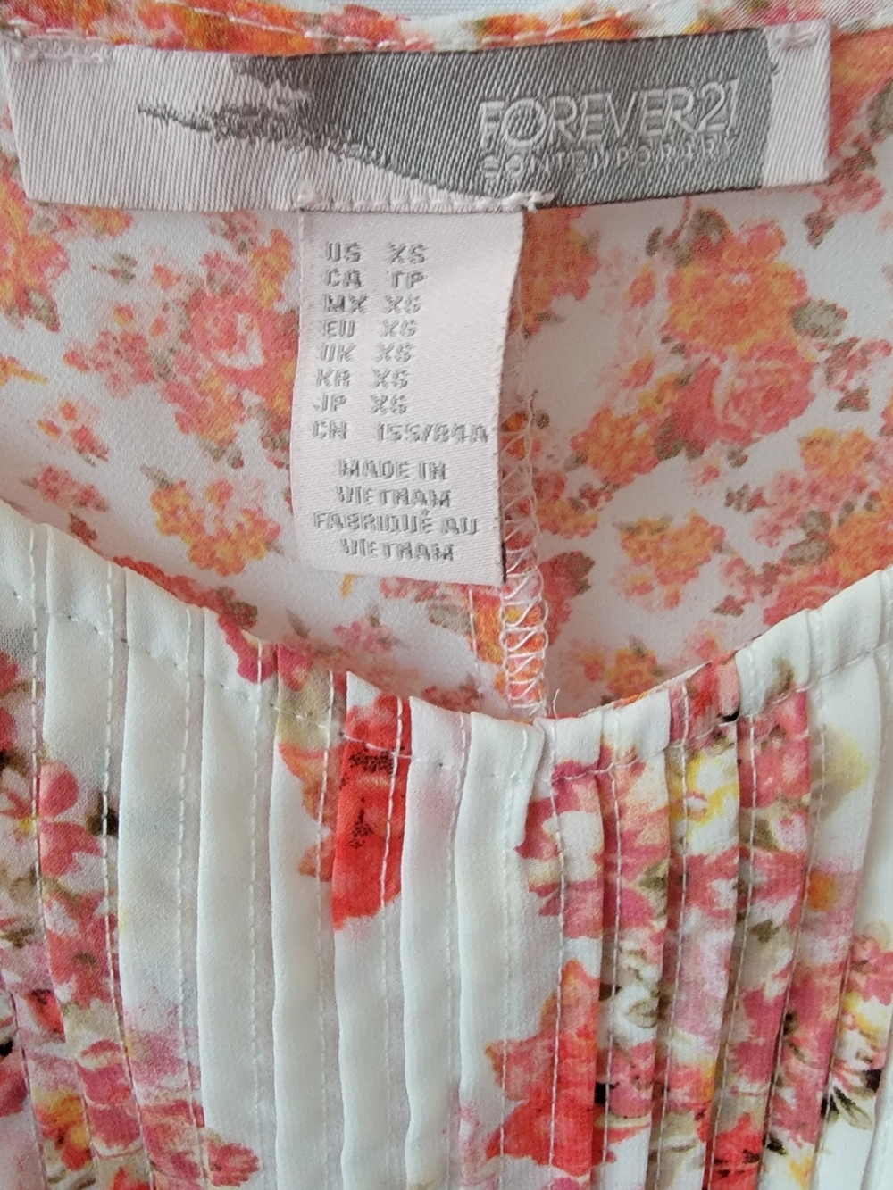 Y2K Forever 21 White Floral Peplum Cami Top - Picture 3 of 5